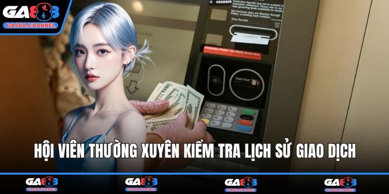 Hội viên thường xuyên kiểm tra lịch sử giao dịch