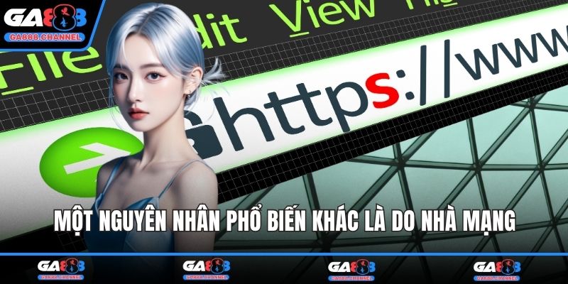 Một nguyên nhân phổ biến khác là do nhà mạng